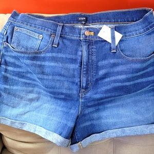 J.Crew Jean Shorts 32 waist come with free black  shorts size 16 never worn tags